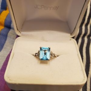 Icy Blue Topaz Ring